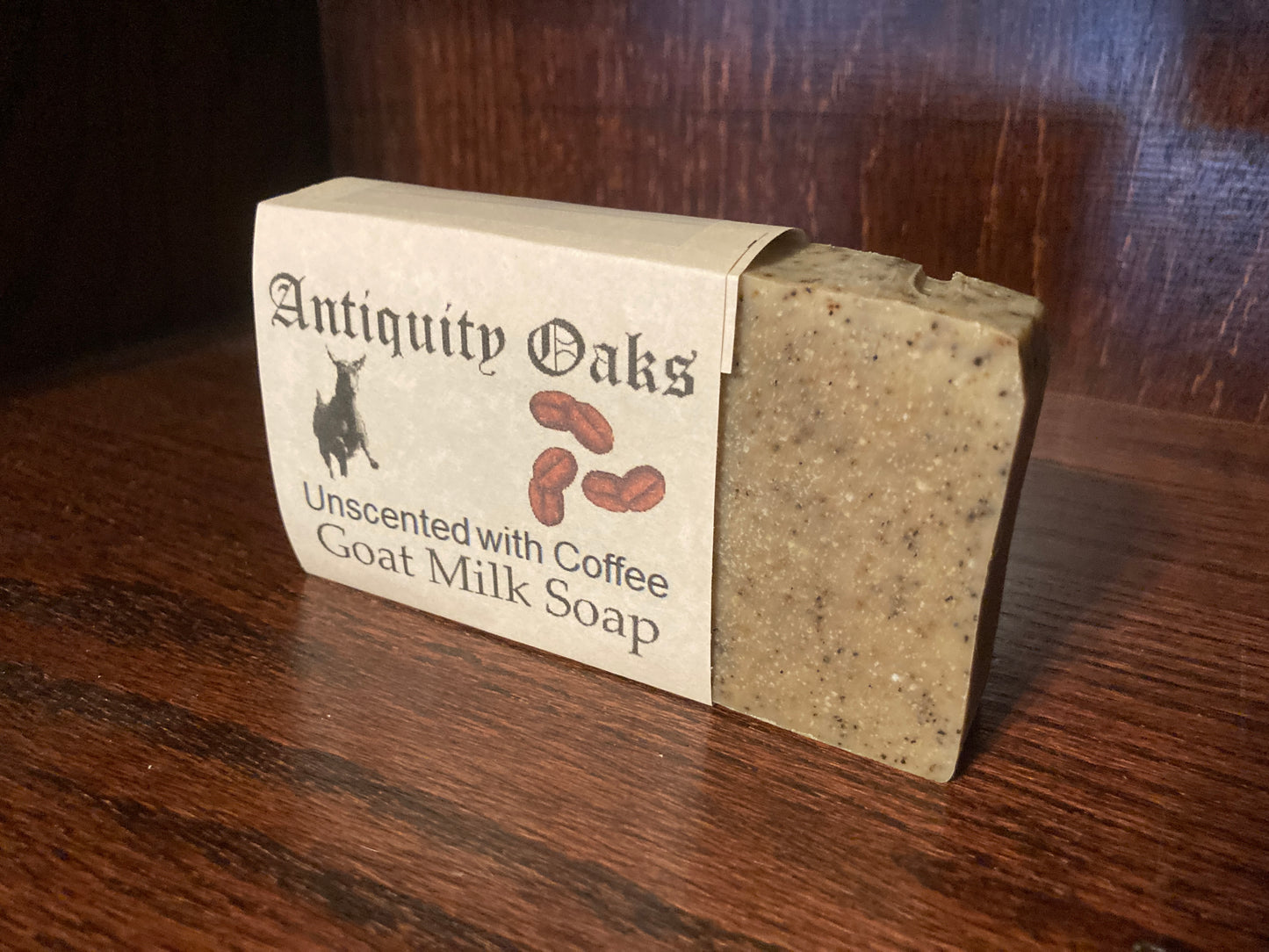 Unscented Goat Milk Soap with Coffee